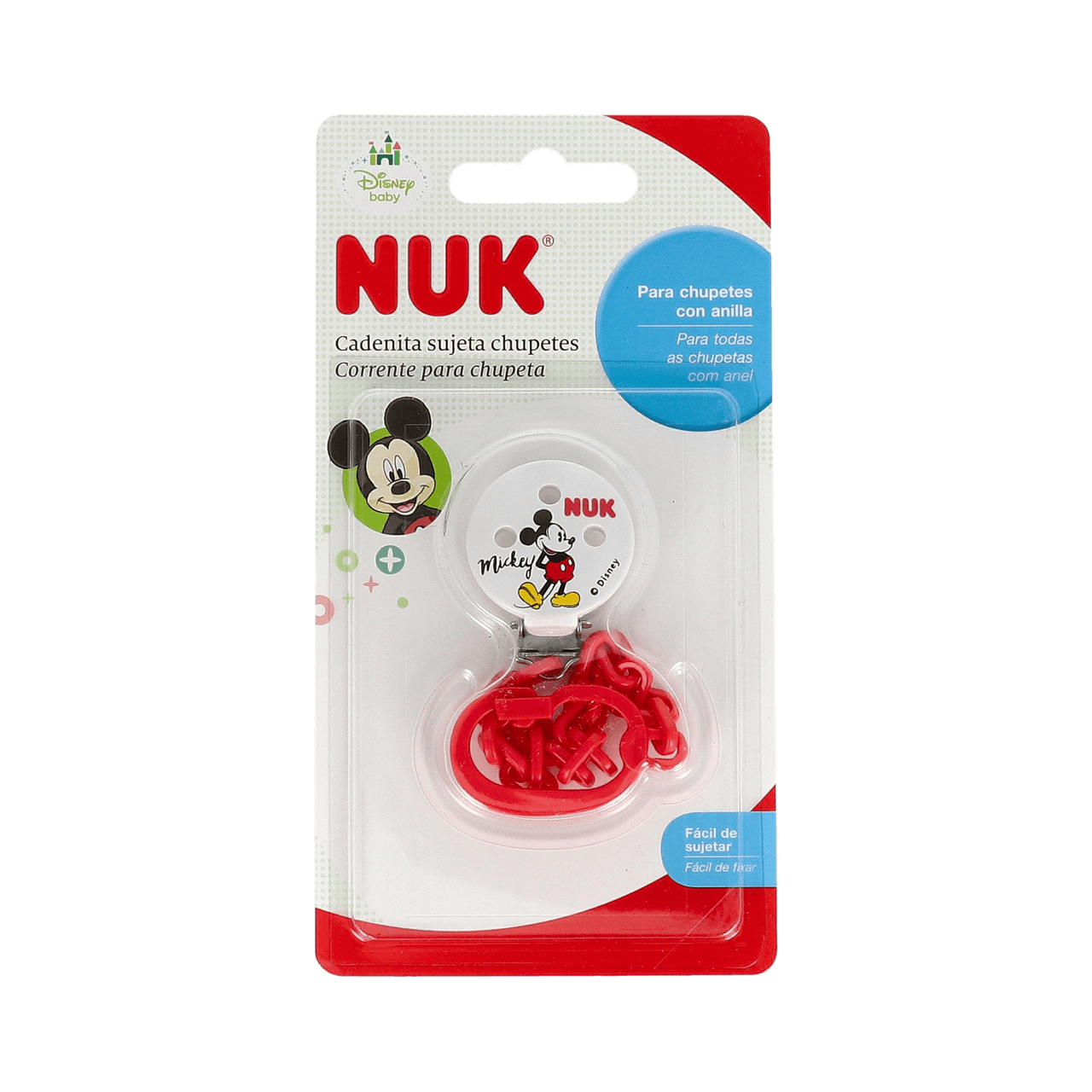 Nuk Cadenita Chupete Mickey 1 unidad
